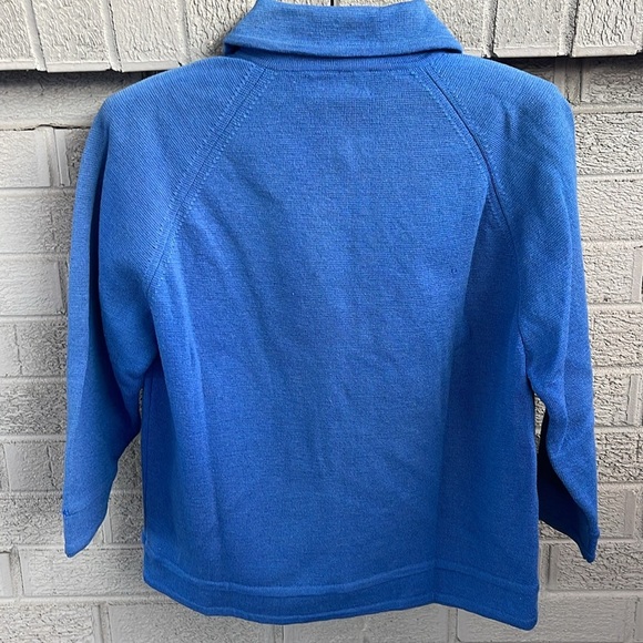 VTG 60s Palio Made in Italy Blue Wool Cardigan- L - Picture 2 of 7